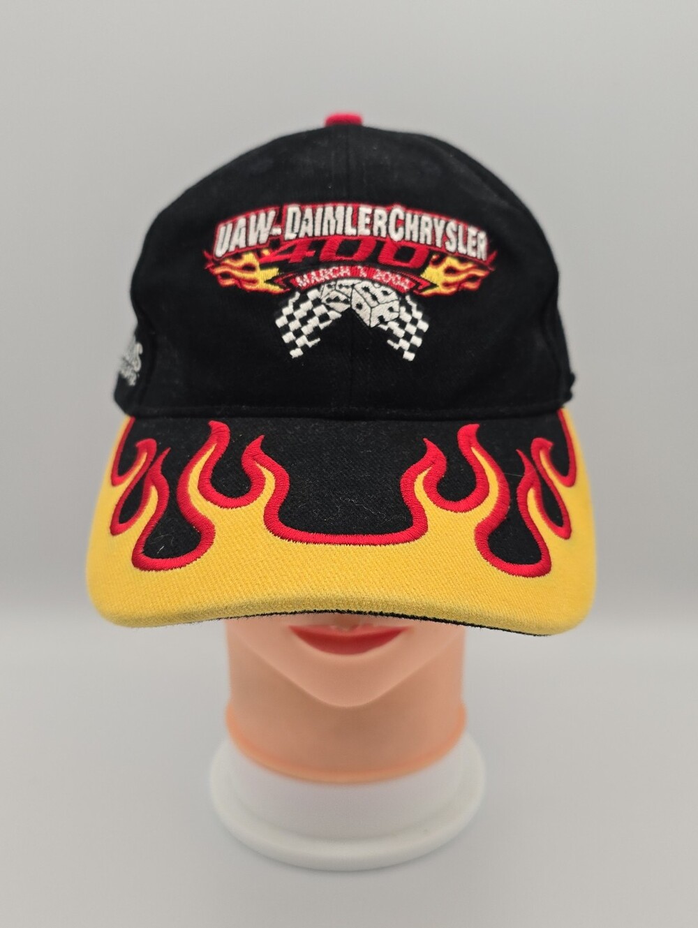 Vintage 2004 Las Vegas Motor Speedway UAW-Daimler Chrysler 400 Flames Adj. Hat
